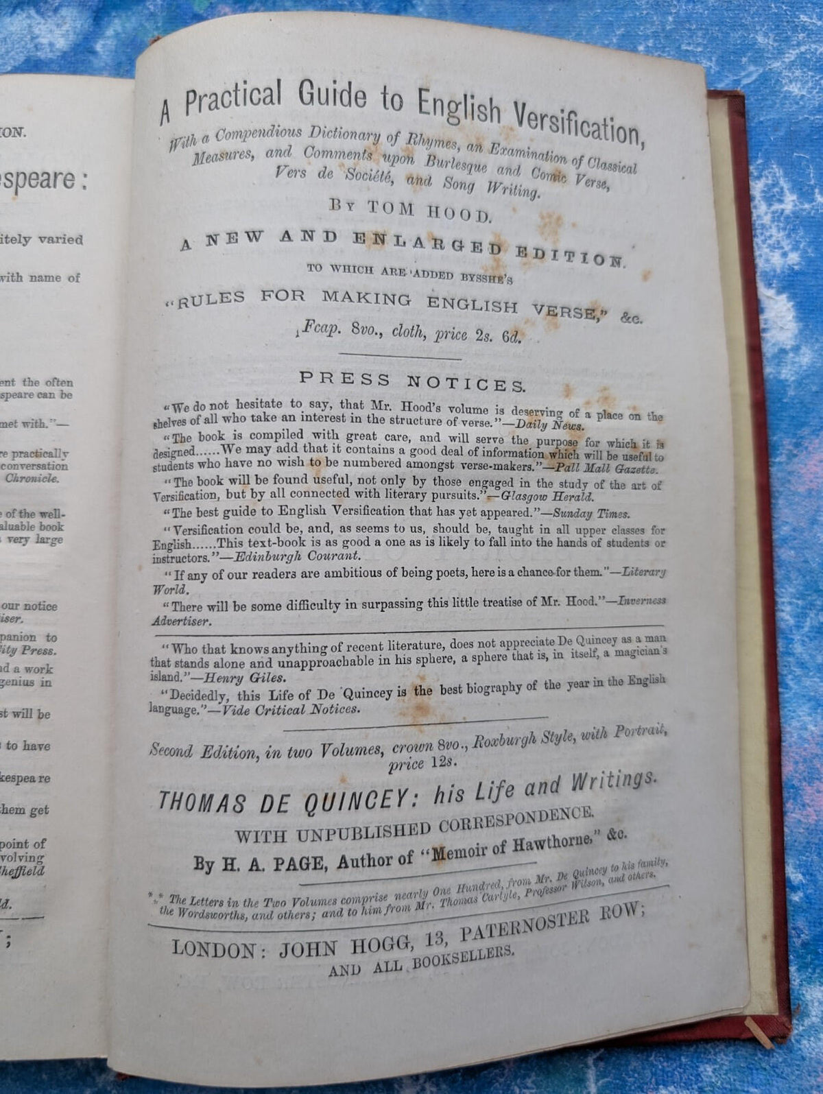The Parlour Menagerie - Descriptive & Anecdotal 3rd Edition - 1881, John Hogg