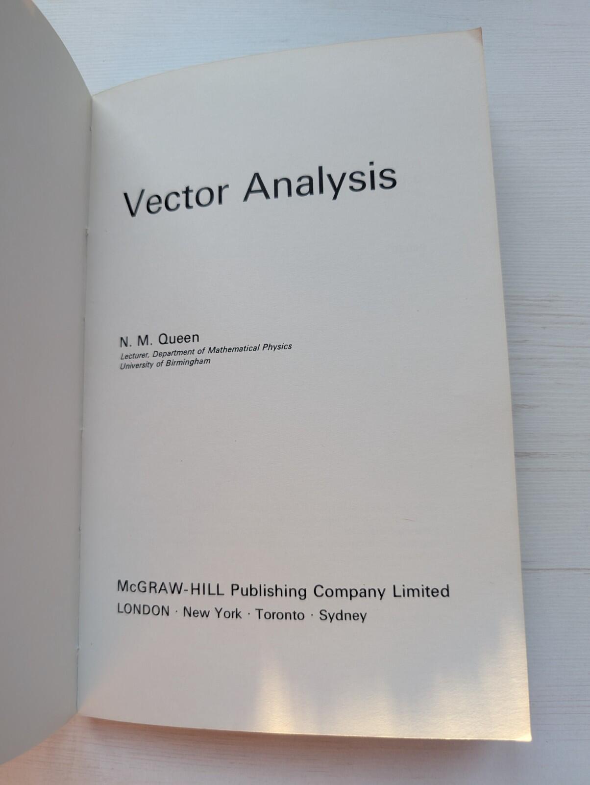 Vector Analysis by N.M. Queen - 1967 - McGraw-Hill Publishing Company Ltd
