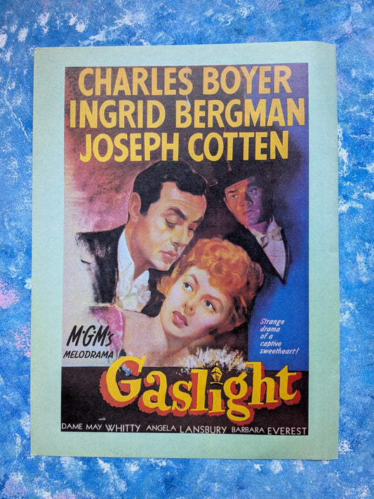 Gaslight Thriller Movie Small Poster - See Details