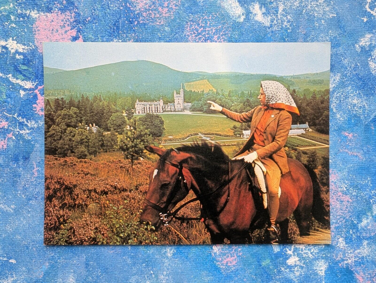 Vintage Queen Elizabeth II Riding at Balmoral Postcard - J.Arthur Dixon