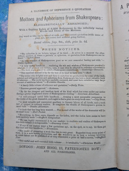 The Parlour Menagerie - Descriptive & Anecdotal 3rd Edition - 1881, John Hogg