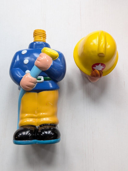 Vintage Fireman Sam Bubble Bath Bottle Figure - BBC Enterprises Ltd