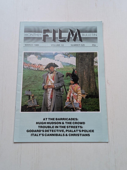 Monthly Film Bulletin Vol. 53 No. 626, March 1986, The British Film Institute