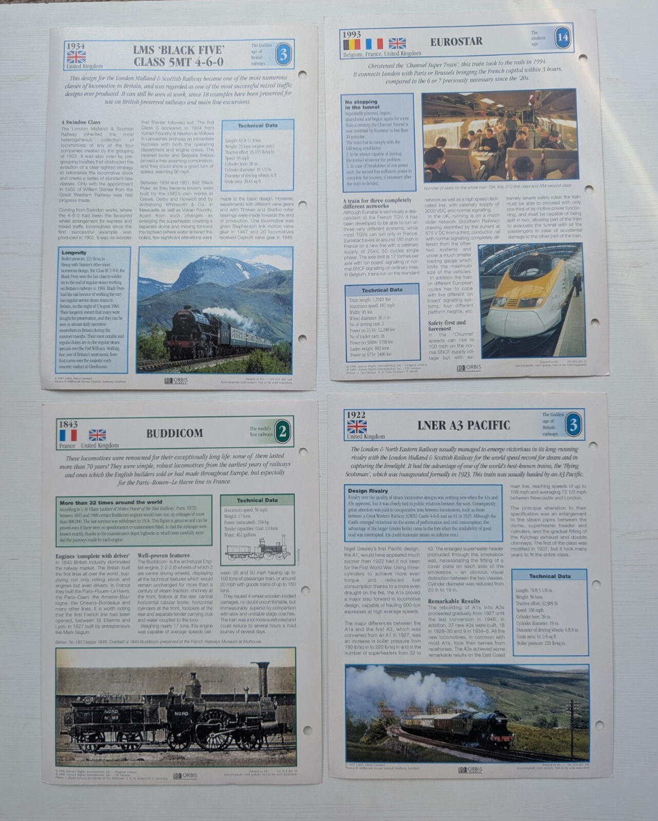 The Golden Age of British Railways - Orbis Direct - x25 Card Bundle