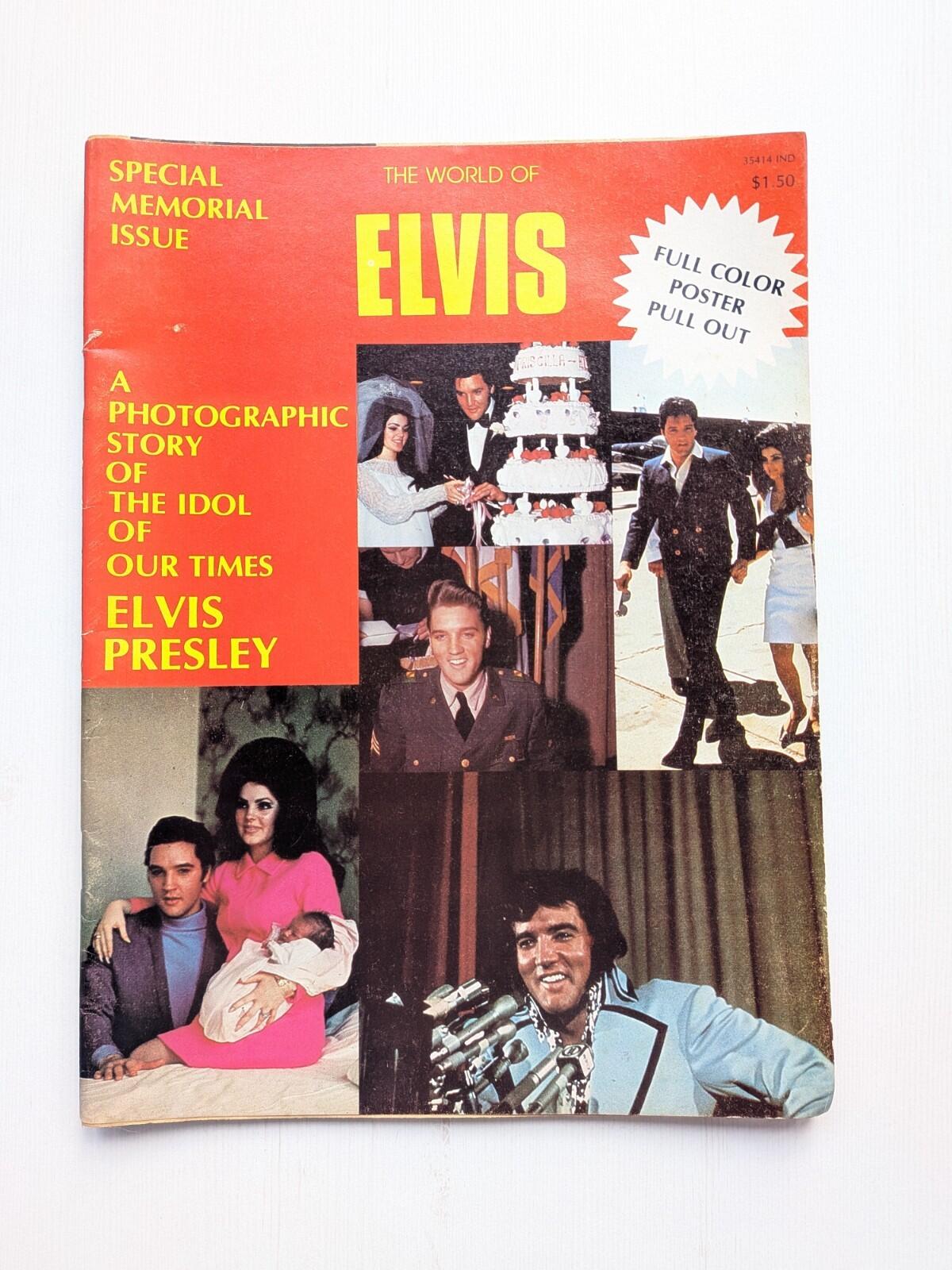 The World of Elvis Special Memorial Issue - 1977 - Includes Pull-Out Poster