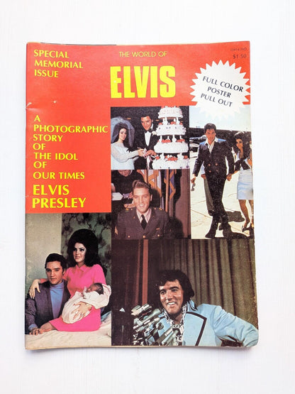 The World of Elvis Special Memorial Issue - 1977 - Includes Pull-Out Poster