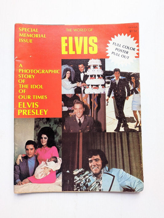 The World of Elvis Special Memorial Issue - 1977 - Includes Pull-Out Poster