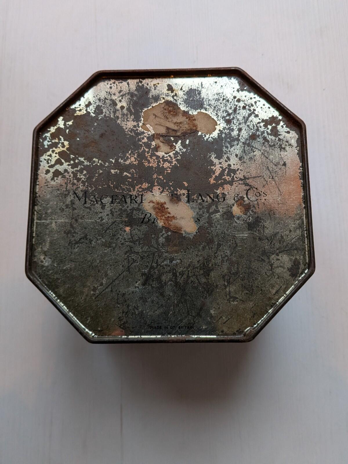 Rare/Scarce McFarlane Lang & Co. Biscuit Tin (Empty) - Lady In Garden - 1930s