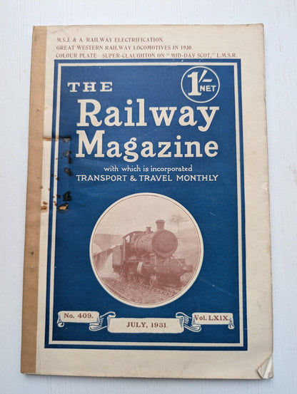 The Railway Magazine July-December 1931 - x6 Issues in Slipcase