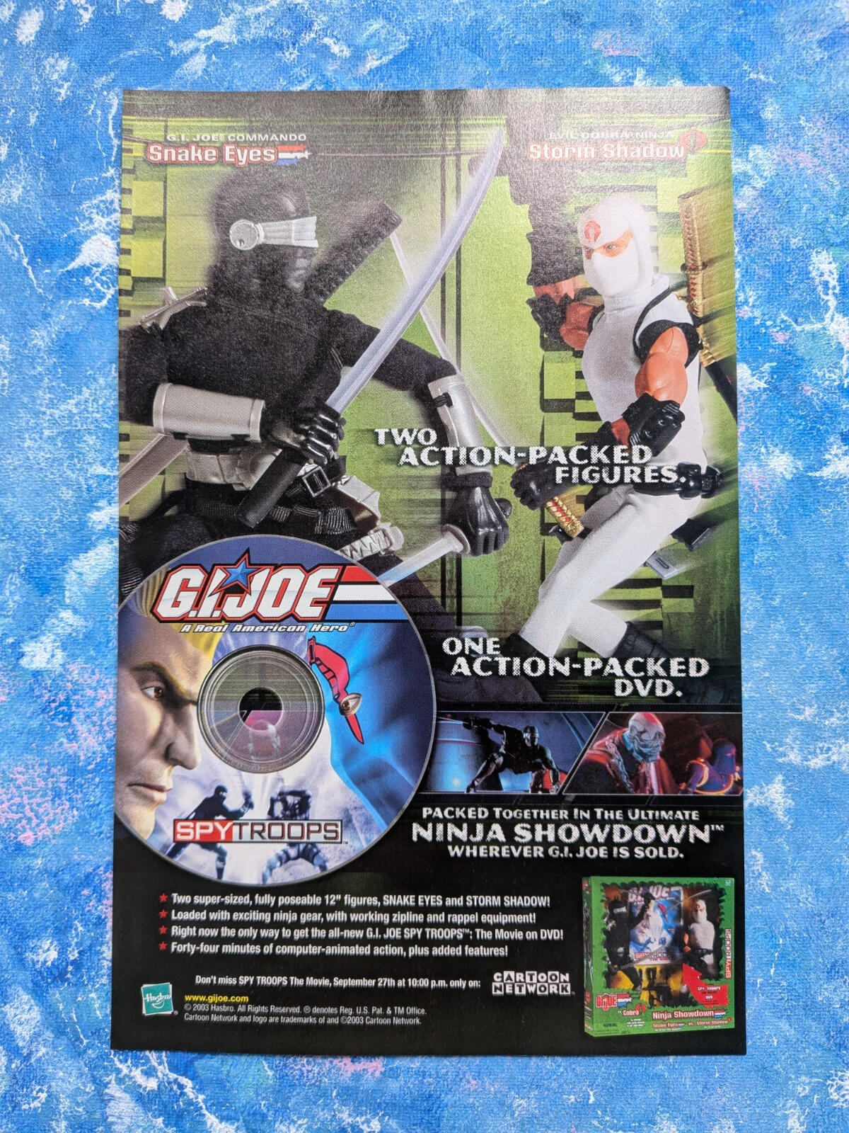 GI Joe A Real American Hero Spy Troops DVD + Action Figures 2003 Advert