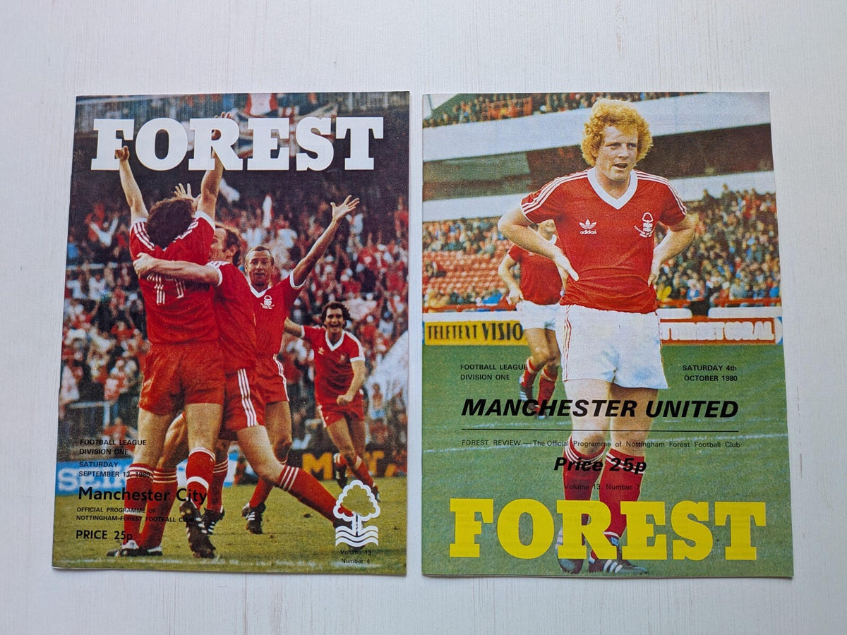 Nottingham Forest 1980 Match Programmes x14 Bundle