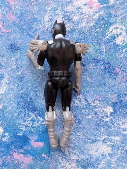Power Rangers Black/Wolf Ranger Figure With Gun - 2000's