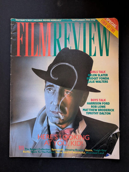 Film Review Magazine September 1988 - Humphrey Bogart Casablanca Cover