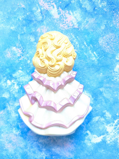 Vintage Pink and White Dress Barbie Happy Meal Figure - 1993 - Mattel/McDonalds