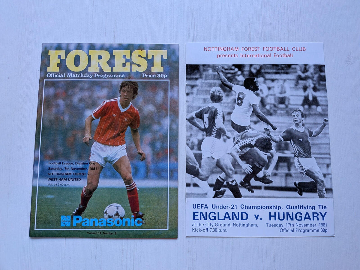 Nottingham Forest 1981 Match Programmes x23 Bundle