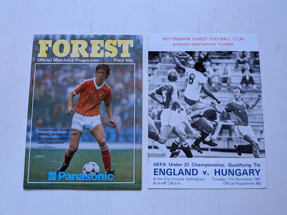 Nottingham Forest 1981 Match Programmes x23 Bundle