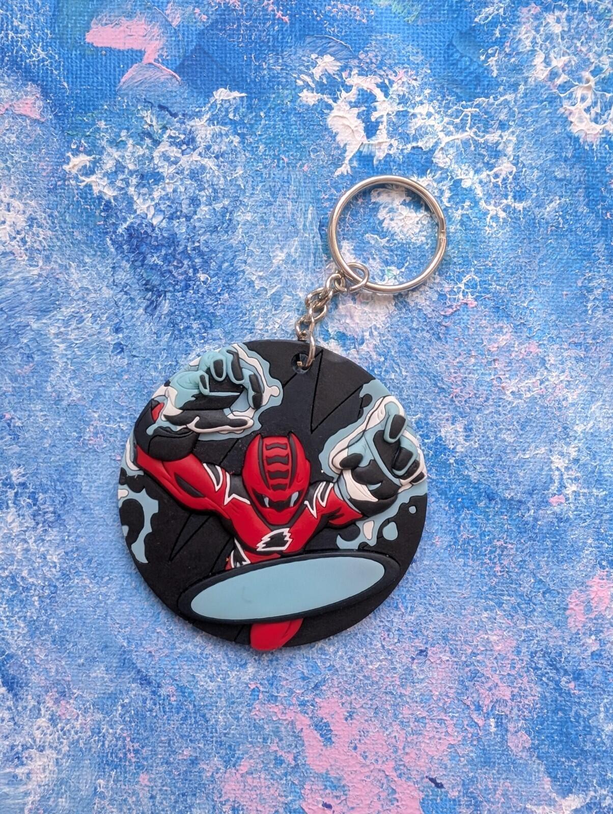 Power Rangers Red Ranger Keyring - 2008 - Disney Enterprises/BVS Entertainment
