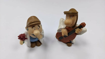 Tetley Tea Folk Figures x2, 1995, Tetley Tea Collectables
