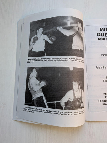 George Wimpey 1981 ABA Senior Boxing Championships Programme