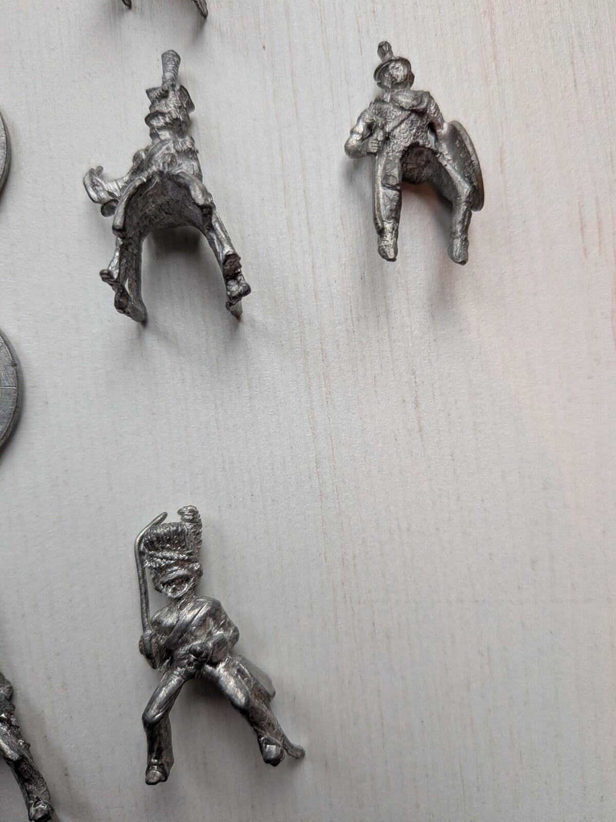 Vintage Metal Hinchliffe Horses/Cavalry Napoleonic Minature Figures 20+ Bundle