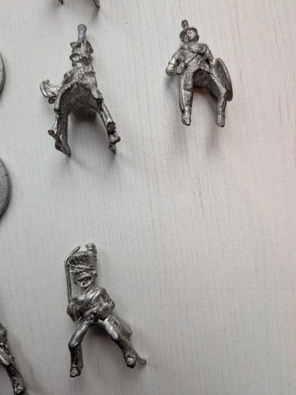 Vintage Metal Hinchliffe Horses/Cavalry Napoleonic Minature Figures 20+ Bundle