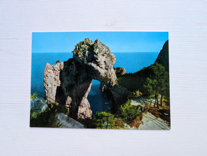 Vintage Italian Postcard - Capri Arco Naturale - GM Milano Dep.