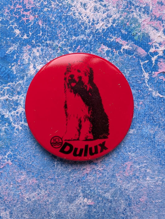 Vintage Dulux Dog Red Badge - 1980s