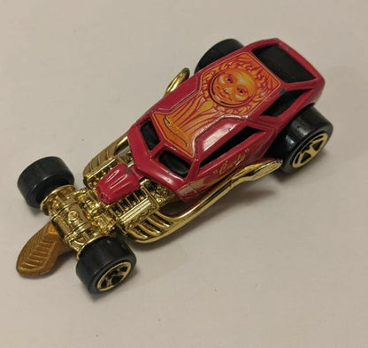 Red and Gold Hot Wheels Surf Crate, 1999