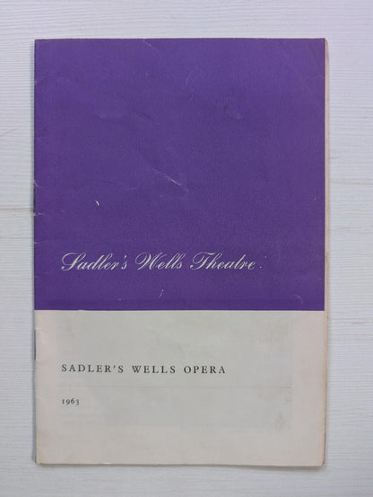 Sadler's Wells Theatre - Sadler's Wells Opera Programme 1963