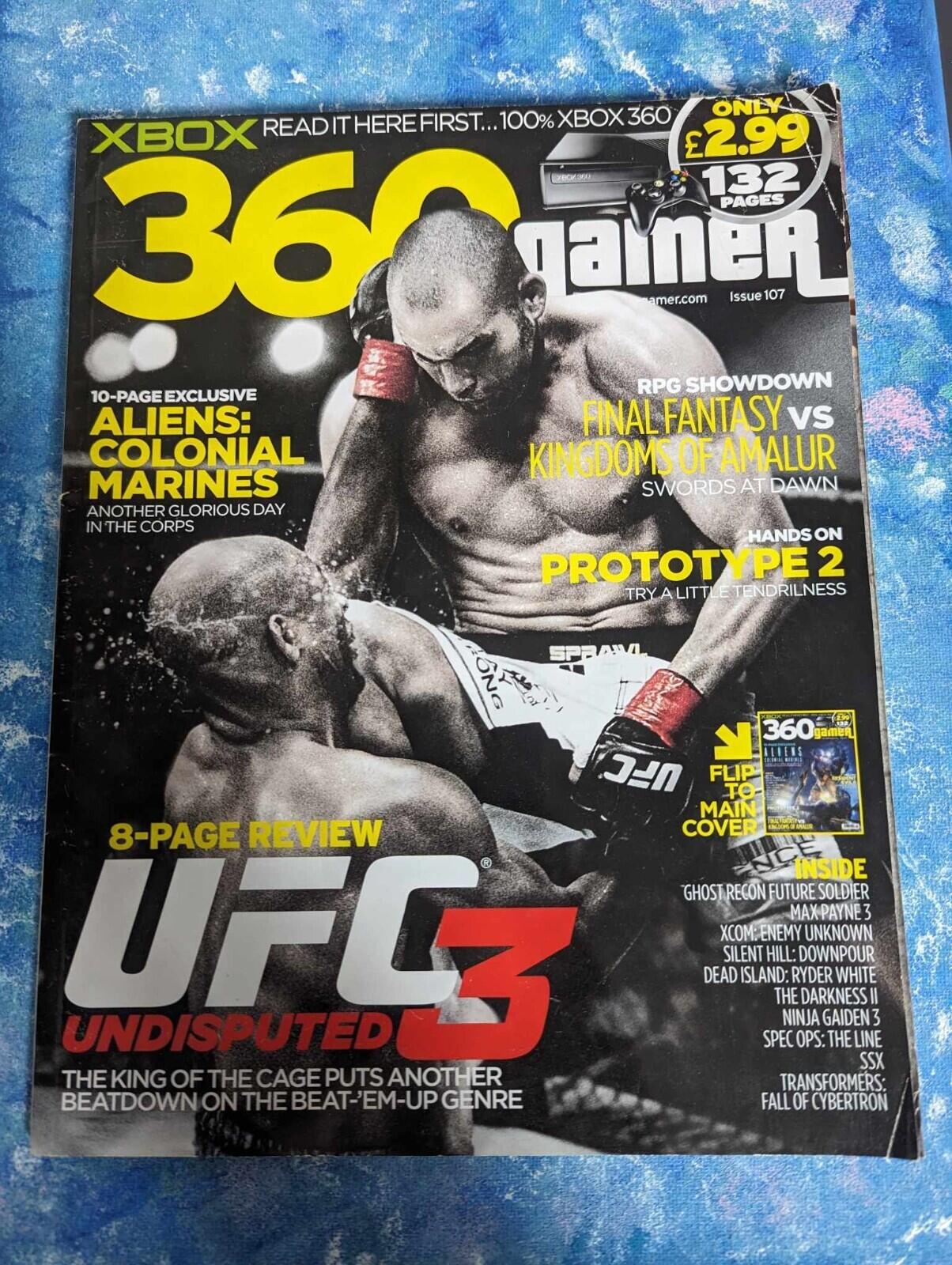 Xbox 360 Gamer Issue 107, 2011, Aliens Colonial Marines/UFC 3