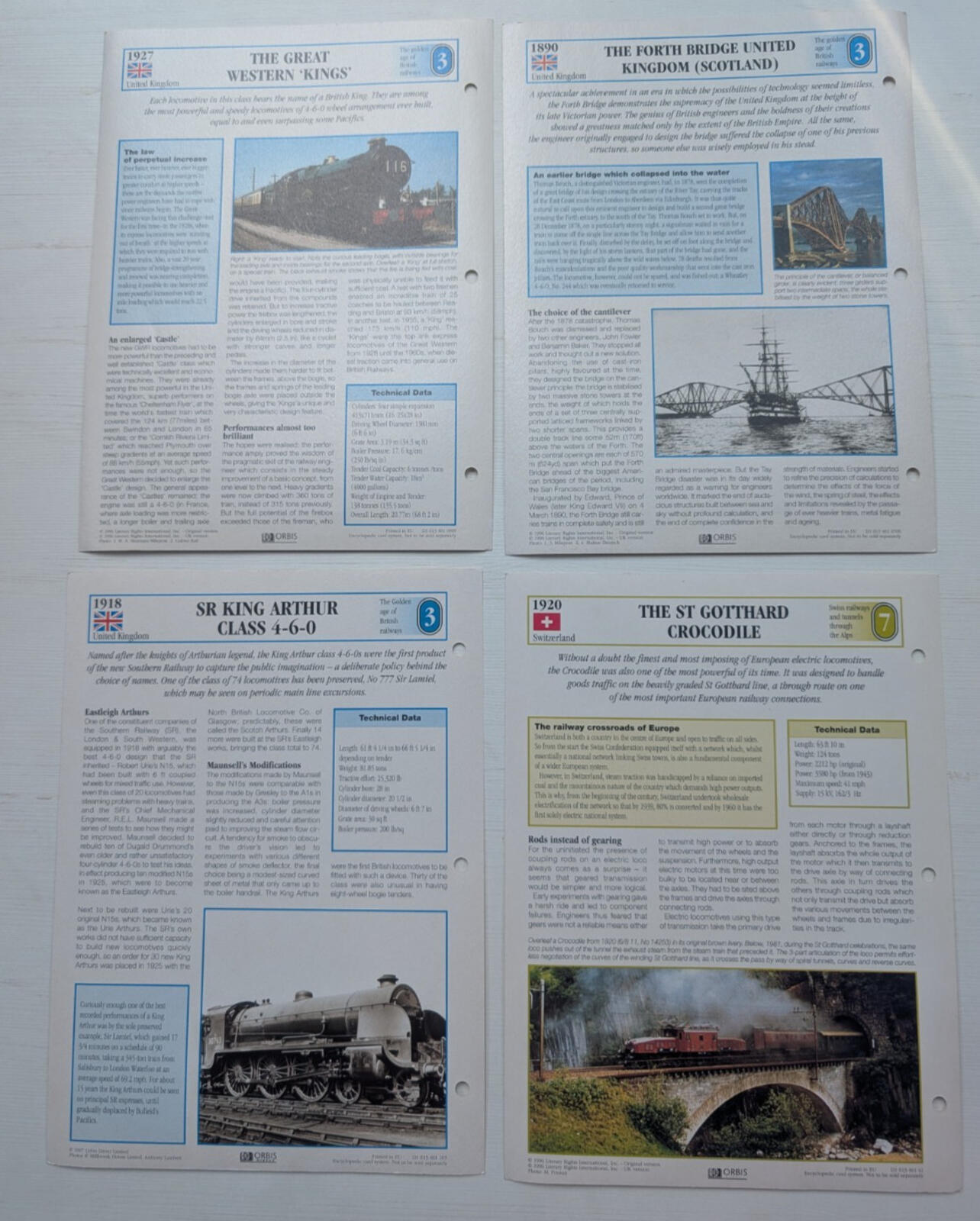 The Golden Age of British Railways - Orbis Direct - x25 Card Bundle