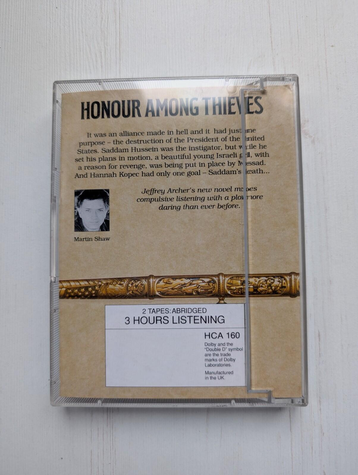 Honour Among Thieves by Jeffrey Archer Audiobook Cassette - 1993, Harper Collins