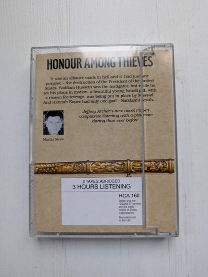 Honour Among Thieves by Jeffrey Archer Audiobook Cassette - 1993, Harper Collins