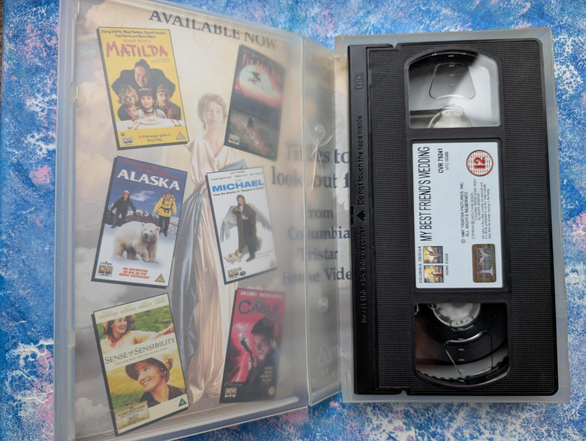 My Best Friend's Wedding Julia Roberts Movie VHS Tape - 1997 - Tristar Pictures