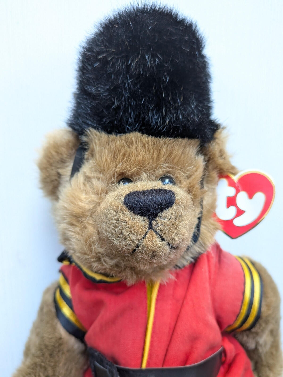 Ty Attic Treasures Malcolm Queen's Guard Soldier Bear - 1993 - Includes Tag