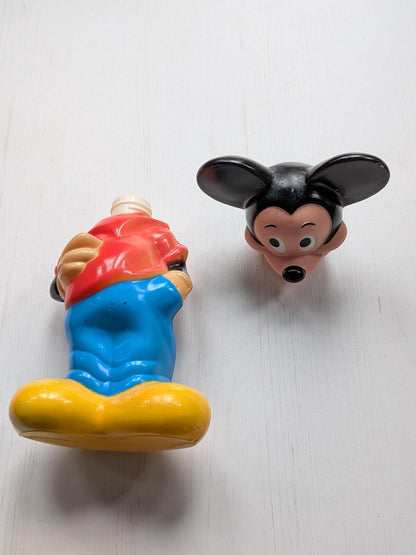 Vintage Mickey Mouse Bubble Bath Bottle Figure - 1990s - Disney