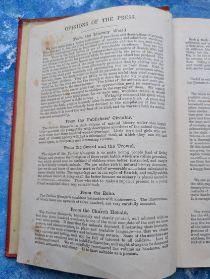 The Parlour Menagerie - Descriptive & Anecdotal 3rd Edition - 1881, John Hogg
