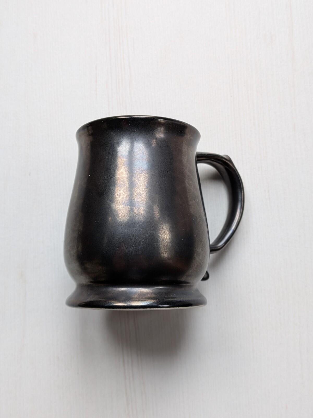Vintage Sylvac Small Black Pottery Tankard