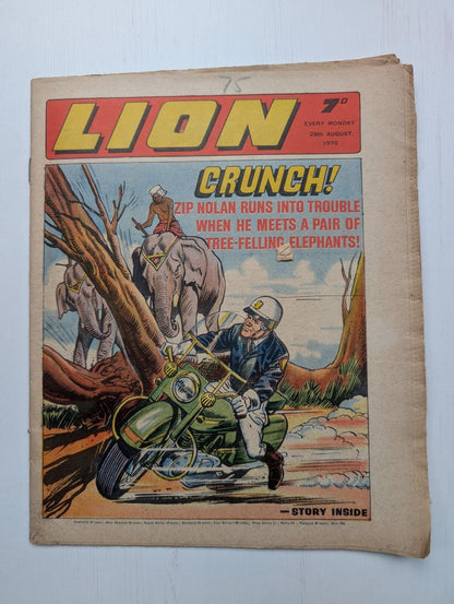 Lion 29th August 1970 - Fleetway UK Comic