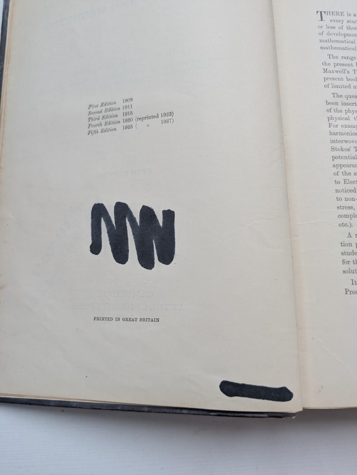 The Mathematical Theory of Electricity and Magnetism by J.H. Jeans - 1927