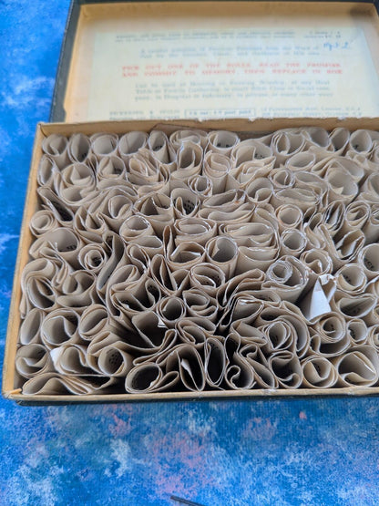 Golden Grain Promise Box - Miniature Paper Scrolls with Bible Verse - 1932