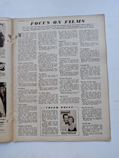 Picturegoer February 11, 1950 - Esther Williams/Ricardo Montalban Cover