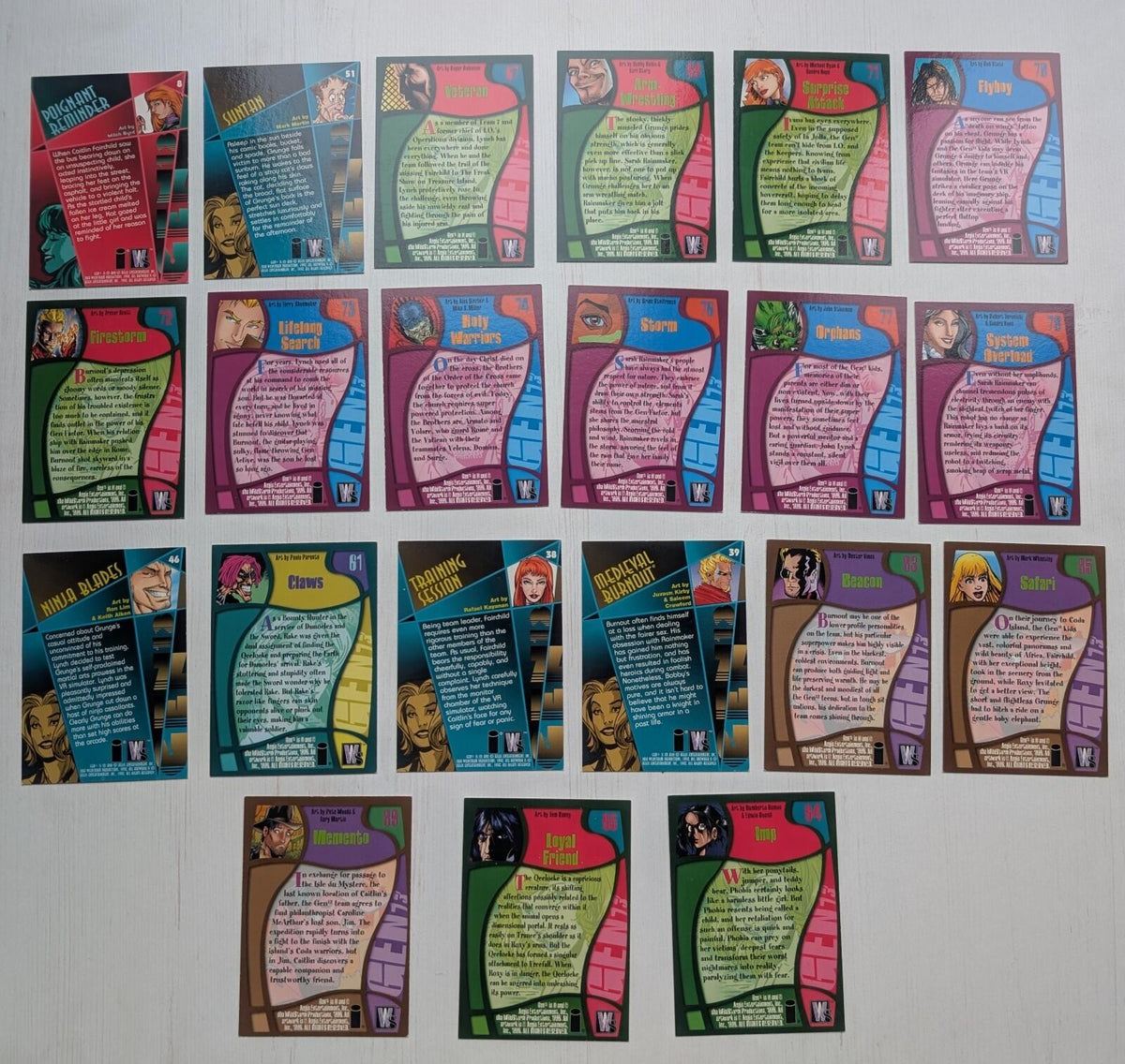 Gen 13 Trading Cards Bundle - x21 Cards - 1996 - Wildstorm