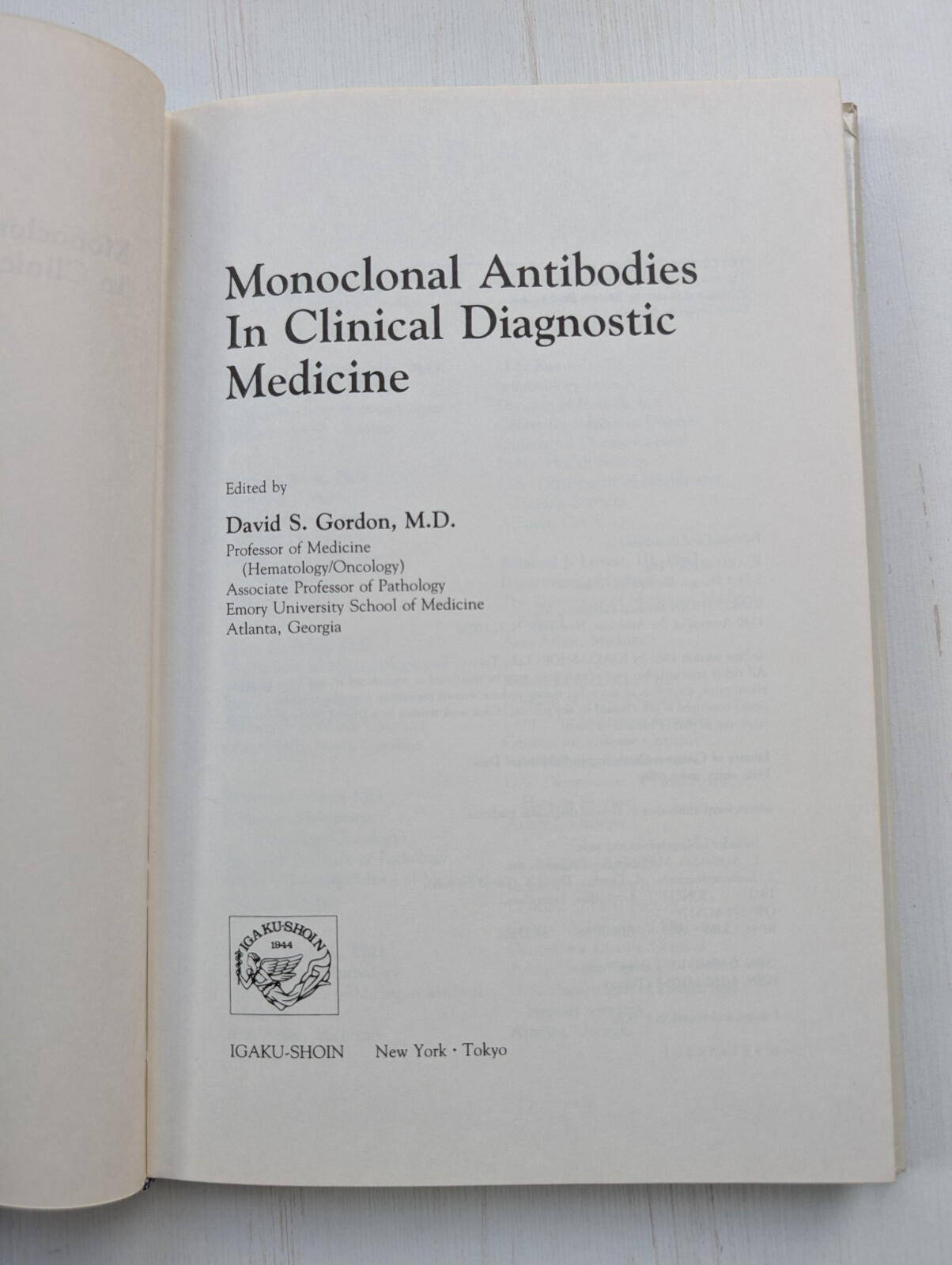 Monoclonal Antibodies in Clinical Diagnostic Medicine - David S. Gordon - 1985