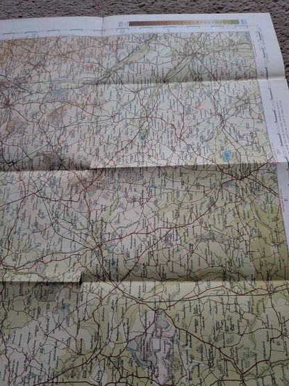 Bartholomew's New Reduced Survey Map of Cheshire - Stanford & Mann - 1910