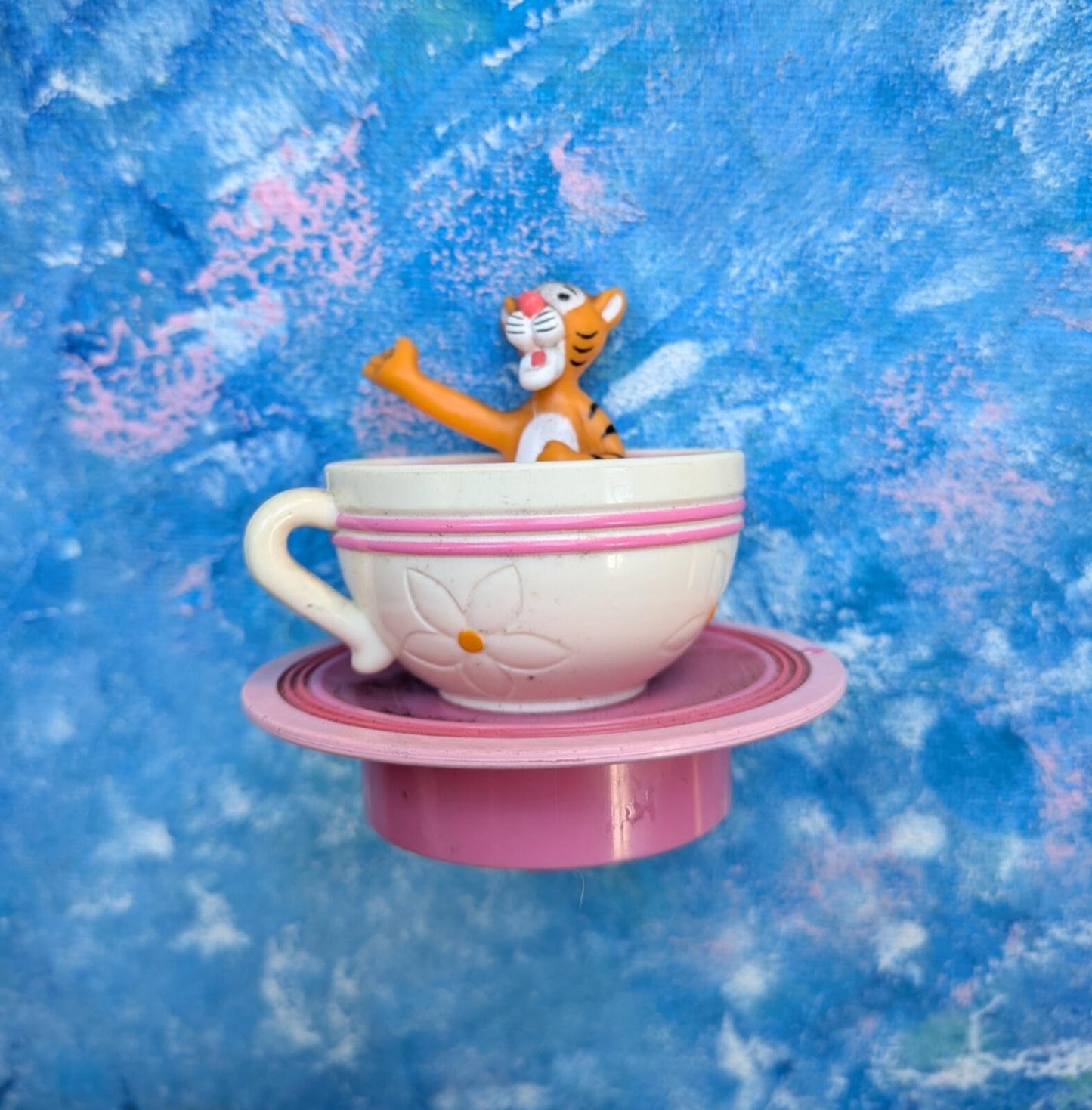 Vintage Euro Disney Tigger in Teacup Toy - 1992 - Disney/McDonalds