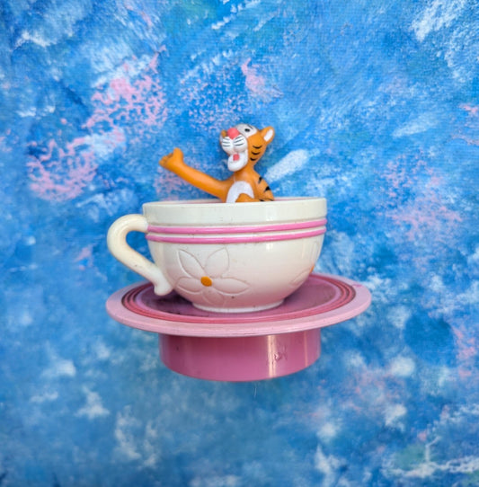 Vintage Euro Disney Tigger in Teacup Toy - 1992 - Disney/McDonalds