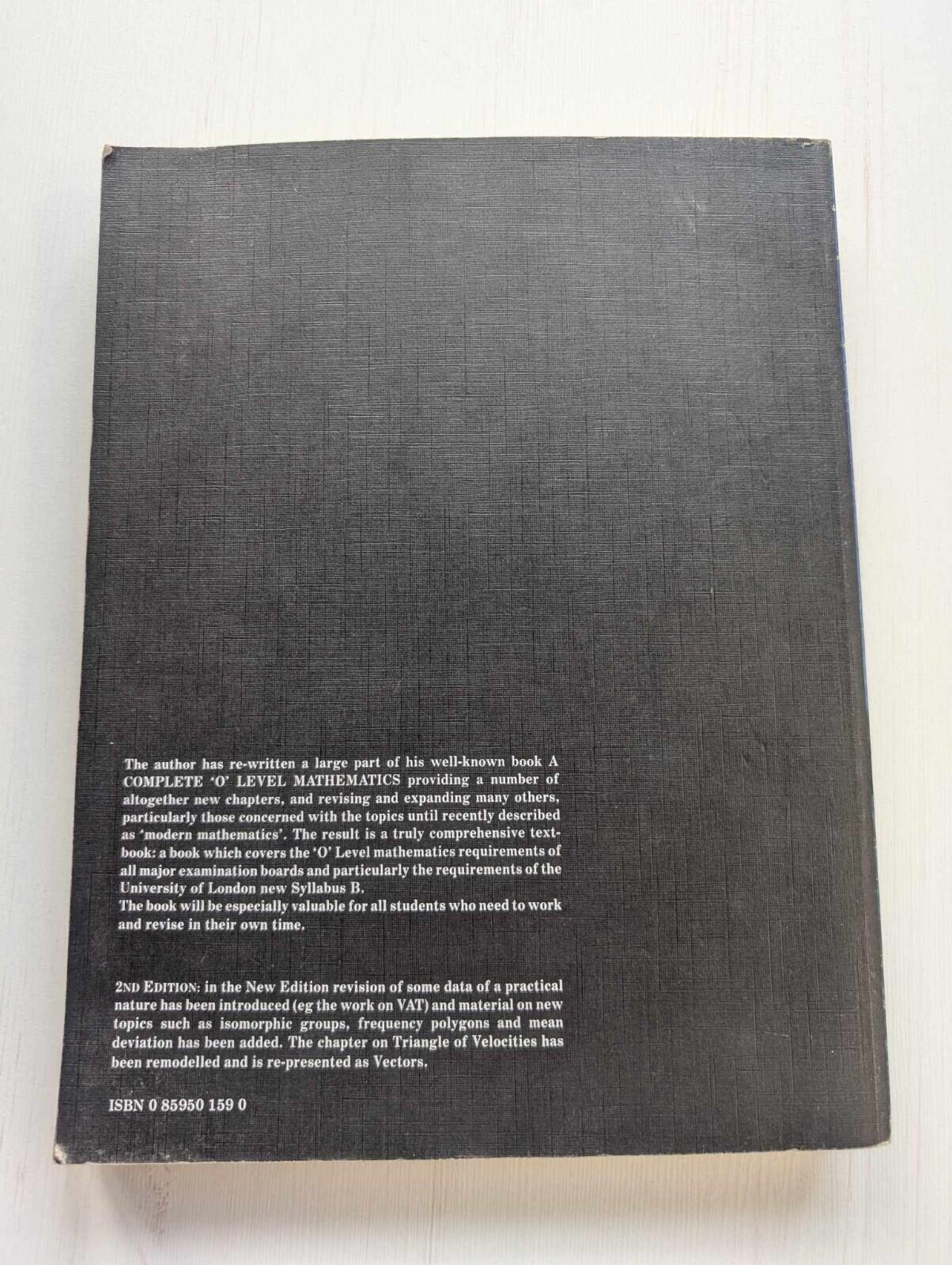 New Comprehensive Mathematics For 'O'Level - 2nd Edition - 1984