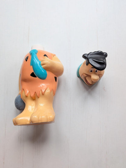 Vintage The Flintstones Fred Bubble Bath Bottle Figure - 1993 - Hanna Barbera