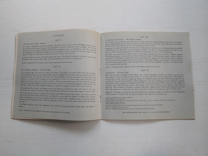 Royal Opera House Covent Garden - Le Lac Des Cygnes Programme - 1962
